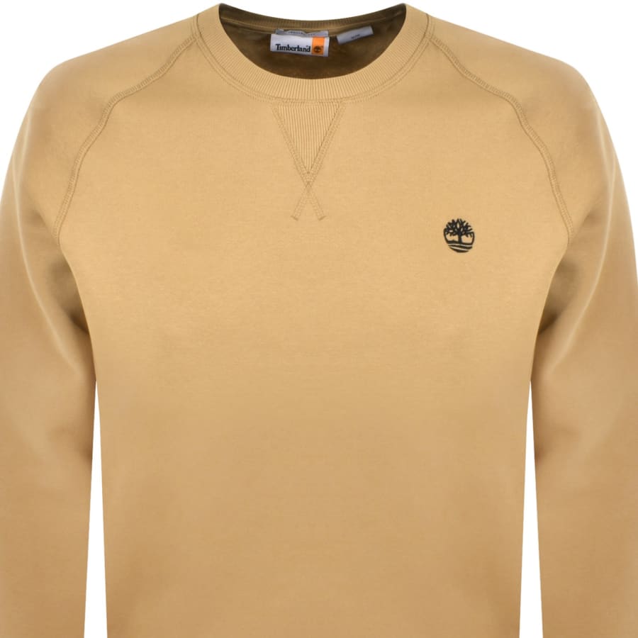 Timberland Logo Regular Fit Sweatshirt Brown | Mainline